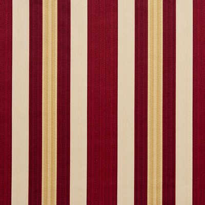 Charlotte Fabrics D302 Ruby Noble Stripe Red Multipurpose Polyester  Blend Fire Rated Fabric Heavy Duty CA 117 Damask Jacquard Wide Striped 