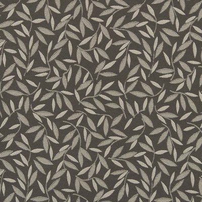 Charlotte Fabrics D3128 Slate Durables IV D3128 Grey Upholstery Polyester Polyester Fire Rated Fabric High Wear Commercial Upholstery CA 117  NFPA 260  Leaves and Trees  Fabric