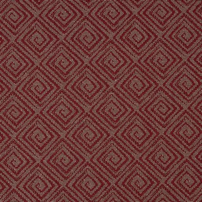 Charlotte Fabrics D3167 Currant Durables IV D3167 Red Upholstery Polyester Polyester Fire Rated Fabric Geometric  High Wear Commercial Upholstery CA 117  NFPA 260  Fabric