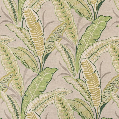 Charlotte Fabrics D3306 Leaf Linen Prints D3306 Green Multipurpose Polyester  Blend Fire Rated Fabric High Wear Commercial Upholstery CA 117  NFPA 260  Leaves and Trees  Fabric