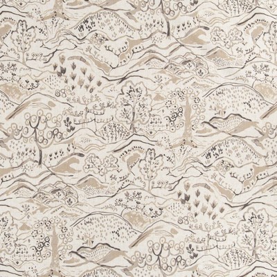Charlotte Fabrics D3334 Fawn Linen Prints D3334 Beige Multipurpose Polyester  Blend Fire Rated Fabric High Wear Commercial Upholstery CA 117  NFPA 260  French Country Toile  Fabric
