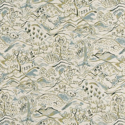 Charlotte Fabrics D3336 Fern Linen Prints D3336 Green Multipurpose Polyester  Blend Fire Rated Fabric High Wear Commercial Upholstery CA 117  NFPA 260  French Country Toile  Fabric