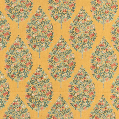 Charlotte Fabrics D3337 Amber Linen Prints D3337 Yellow Multipurpose Polyester  Blend Fire Rated Fabric High Wear Commercial Upholstery CA 117  NFPA 260  Fabric