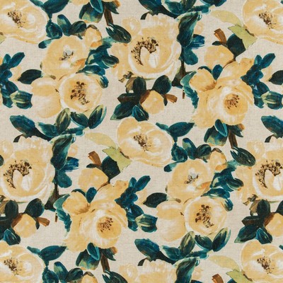 Charlotte Fabrics D3343 Lemon Linen Prints D3343 Yellow Multipurpose Polyester  Blend Fire Rated Fabric High Wear Commercial Upholstery CA 117  NFPA 260  Fabric