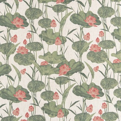 Charlotte Fabrics D3346 Blush Linen Prints D3346 Pink Multipurpose Polyester  Blend Fire Rated Fabric High Wear Commercial Upholstery CA 117  NFPA 260  Tropical  Leaves and Trees  Fabric