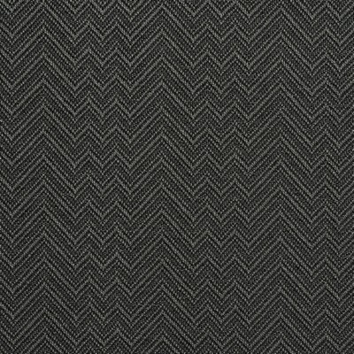 Charlotte Fabrics D378 Graphite Black Upholstery Woven  Blend Fire Rated Fabric Patterned Crypton High Wear Commercial Upholstery CA 117 Zig Zag Woven 