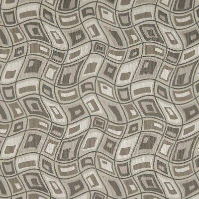 Charlotte Fabrics D865 Zion/Smoke Grey Multipurpose Woven  Blend Fire Rated Fabric Geometric Squares Heavy Duty CA 117 NFPA 260 Woven 
