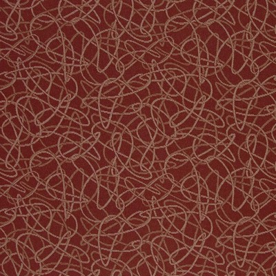 Charlotte Fabrics D936 Squiggles/Spice Red Upholstery Woven  Blend Fire Rated Fabric Geometric High Wear Commercial Upholstery CA 117 NFPA 260 Damask Jacquard Scroll 