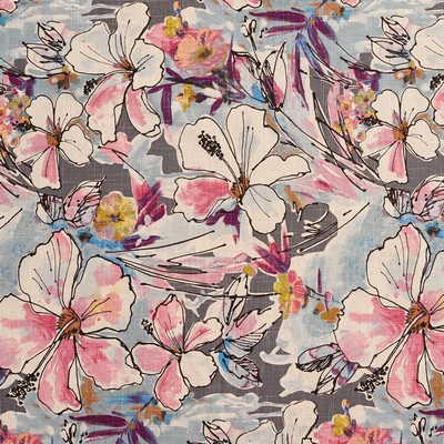Charlotte Fabrics I9400-33 Multi Multipurpose Cotton  Blend Fire Rated Fabric Heavy Duty CA 117 NFPA 260 Modern Floral Abstract Floral 