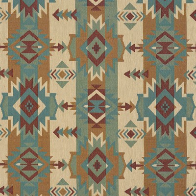 Charlotte Fabrics I9600-06 Green Upholstery cotton  Blend Fire Rated Fabric Heavy Duty CA 117 Geometric Navajo Print 