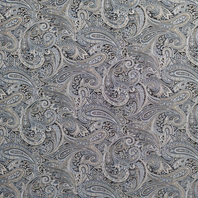 Charlotte Fabrics R180 Manhattan Blue Upholstery Woven  Blend Fire Rated Fabric High Wear Commercial Upholstery CA 117 Damask Jacquard Classic Paisley 