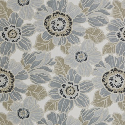 Magnolia Home Fashions MG-VERONA SAND MG-VERON-SAND Brown COTTON COTTON Fire Rated Fabric Large Print Floral  Modern Floral Fabric