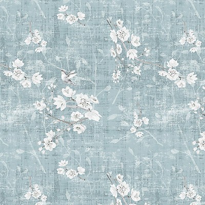 Scalamandre Blossom Fantasiasheer Slate BLOSSOM CHINOISERIE N4 1041BL10 Grey Multipurpose BELGIAN  Blend Small Print Floral  Floral Linen  Fabric