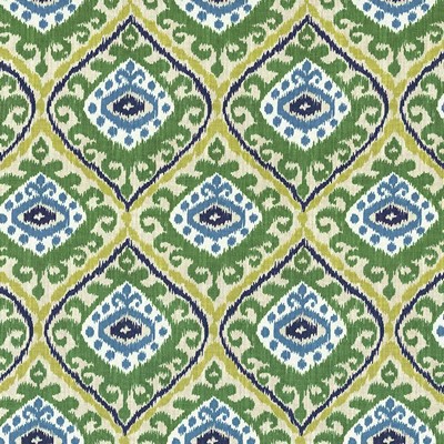 Kasmir Jacaranda Emerald in 5082 Green Upholstery Cotton  Blend Fire Rated Fabric Classic Damask  Trellis Diamond  Ethnic and Global   Fabric