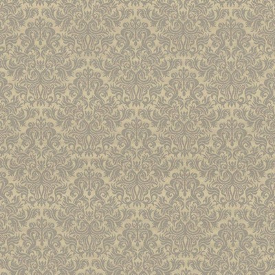 Kasmir La Rue Chrome in 5110 Silver Upholstery Cotton  Blend Classic Damask   Fabric