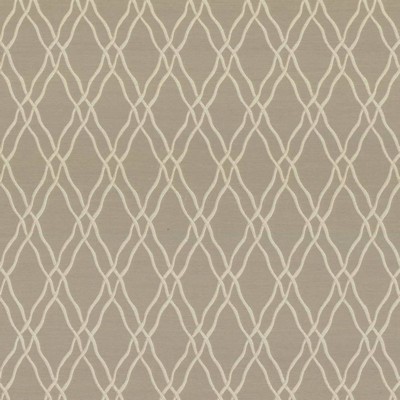 Kasmir Meander Trellis Flax in 5066 Beige Upholstery Polyester  Blend Trellis Diamond   Fabric