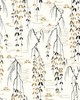 York Wallcovering Willow Branches Wallpaper White, Black, Gold