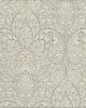 York Wallcovering Paradise Wallpaper metallic gray/white