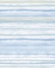 York Wallcovering Fleeting Horizon Stripe Wallpaper Light Blue