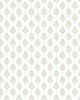 York Wallcovering French Scallop Wallpaper Off White
