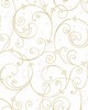 York Wallcovering Disney Princess Perfect Scroll Wallpaper Gold/Glitter