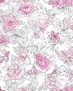 York Wallcovering Disney Princess Royal Floral Wallpaper Magenta