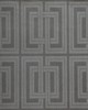 York Wallcovering Quad Wallpaper  Gray/Charcoal