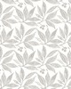 York Wallcovering Chokeberry Block Print Wallpaper Linen/White