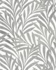 York Wallcovering Tea Leaves Stripe Wallpaper Cream/Black