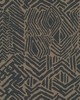York Wallcovering Tribal Print Wallpaper Black/Brown