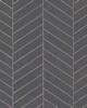 York Wallcovering Atelier Herringbone Wallpaper Dark Gray