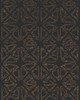 York Wallcovering Empire Diamond Wallpaper Black/Gold