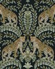 York Wallcovering Jungle Leopard Wallpaper Black/Green