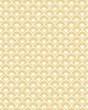 York Wallcovering Stacked Scallops Wallpaper Yellow