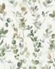 York Wallcovering Joyful Eucalyptus Wallpaper Green