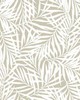 York Wallcovering Oahu Fronds Peel and Stick Wallpaper Off White