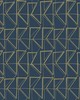 York Wallcovering Love Triangles Peel and Stick Wallpaper Blue/Metallic Gold
