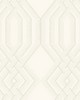 York Wallcovering Ettched Lattice Wallpaper Taupe