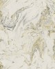 York Wallcovering Oil & Marble Wallpaper White/Black/Gold