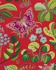 Schumacher Fabric EXOTIC BUTTERFLY RED