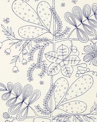 Line Drawn Flower Fabric