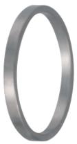 Vesta Flat Ring with Clip GeoLux 206257  Silver Curtain Rings Curtain Rings with Clips 