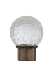 Aria Metal Crackle Glass Ball Brushed Bronze