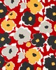 Robert Allen Top Floral Red Lacquer
