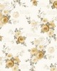 York Wallcovering Magnolia Home Heirloom Rose Removable Wallpaper yellow/gray/white