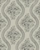 York Wallcovering Magnolia Home Coverlet Floral Removable Wallpaper black/gray