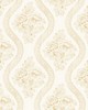 York Wallcovering Magnolia Home Coverlet Floral Removable Wallpaper yellow/off white